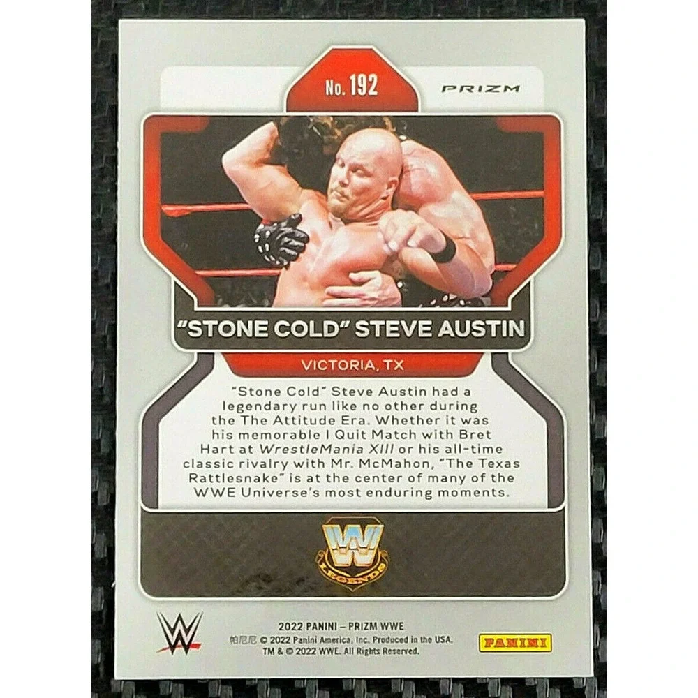 2022 WWE PANINI PRIZM - STONE COLD STEVE AUSTIN - RED‎ WHITE BLUE PRIZM SP